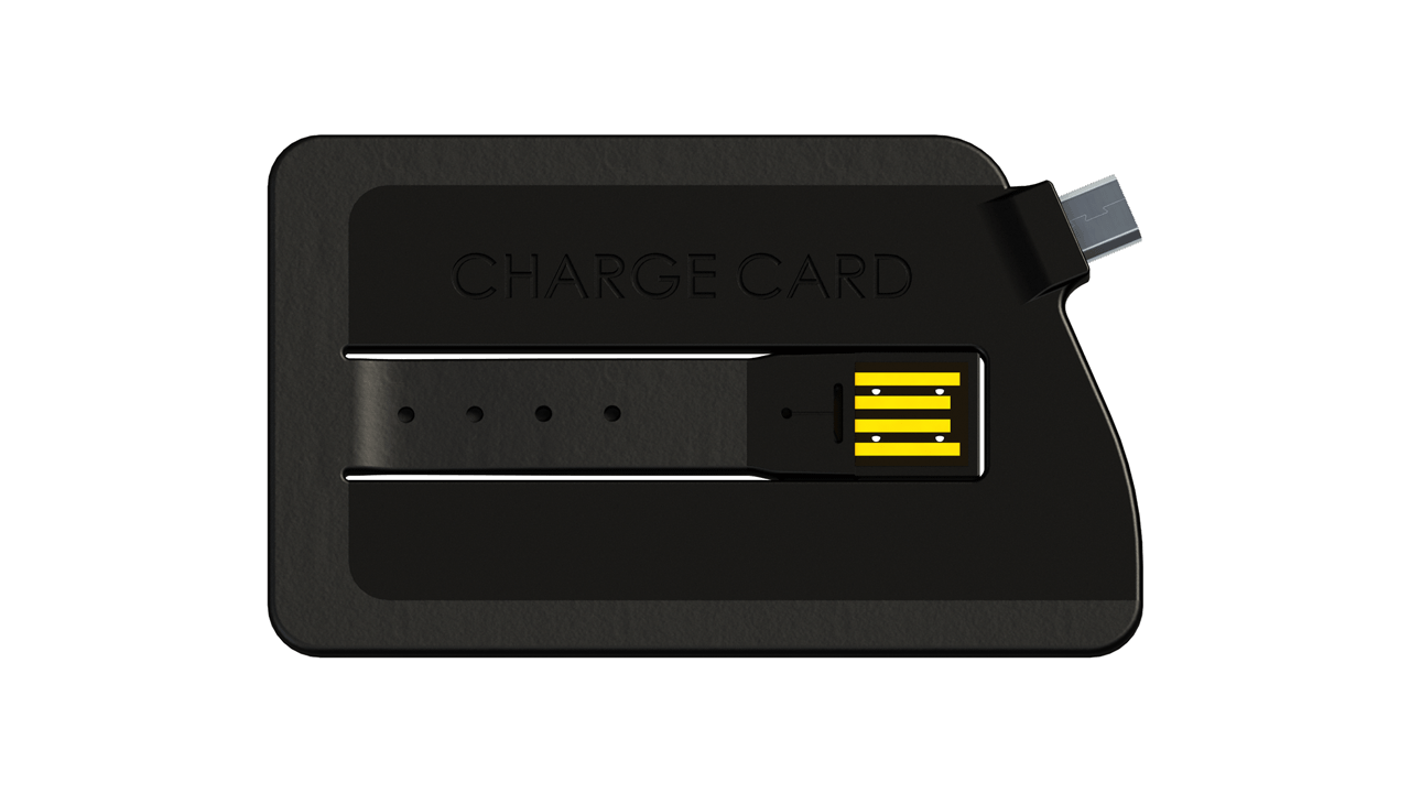 ChargeCard Credit Card Sized USB Charging Cable