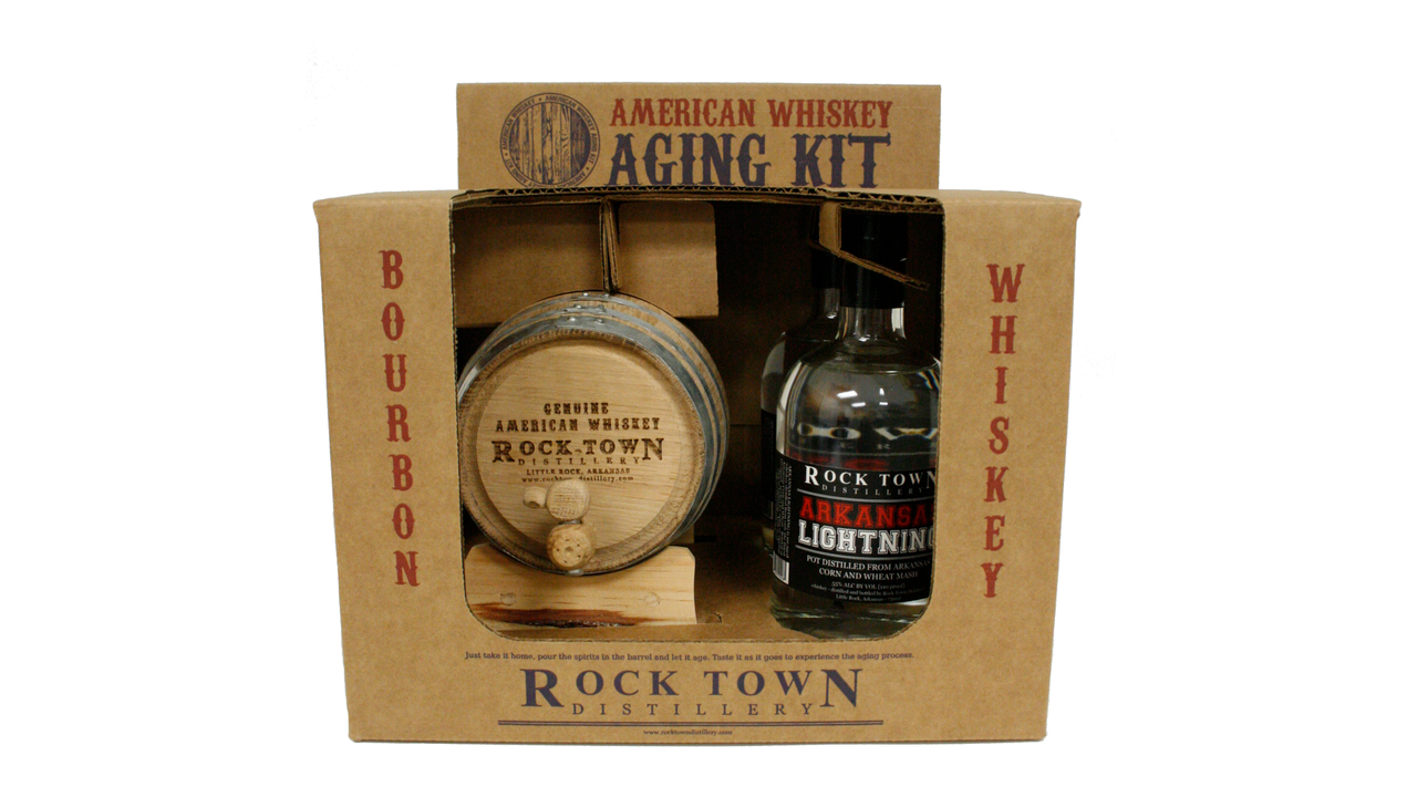 Rock Town Arkansas Lightning (bourbon white dog) Aging Kit