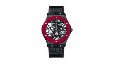 The Red’n’Black Skeleton Tourbillon Watch by Hublot