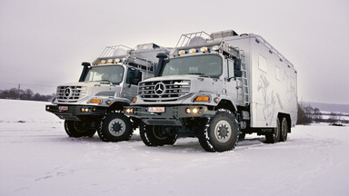 Mercedes-Benz Zetros 2733 in Operation as a Luxurious Expedition Vehicle