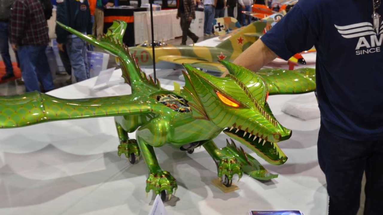 The Flying Fire Breathing RC Dragon