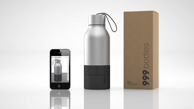 999bottles Reusable Water Bottle Concept with App