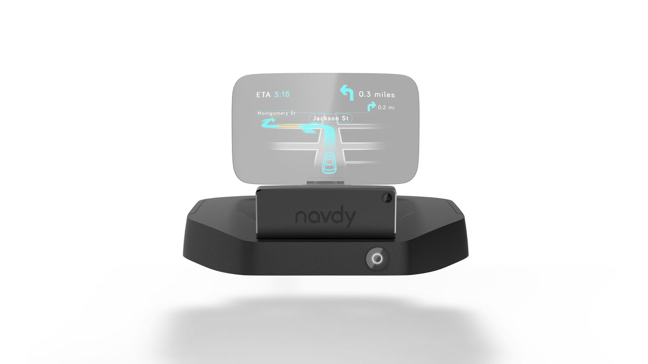 Navdy Aftermarket Car Console Head-Up Display