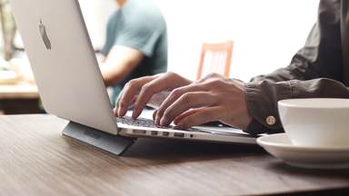 Kickflip Ergonomic Laptop Stand by Bluelounge