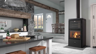 Hebar Wood Burning Stove with Oven and Barbecue