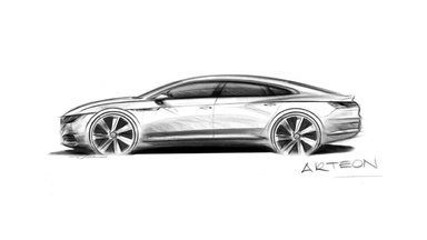 Volkswagen Arteon Preview Sketch
