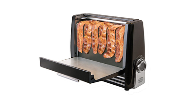A Healthier Way To Cook Bacon with the Nostalgia Bacon Express