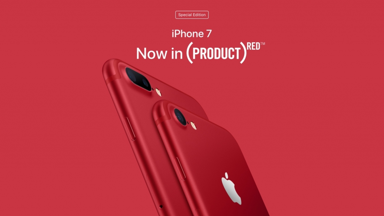 RED Apple iPhone 7 and iPhone 7 Plus