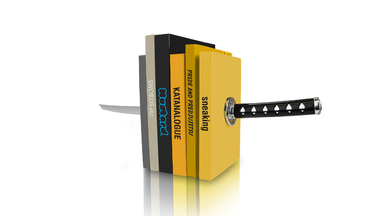 Katana Sword Bookends by Mustard