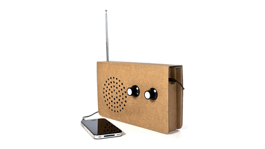 Cardboard Radio Receiver by Suck UK