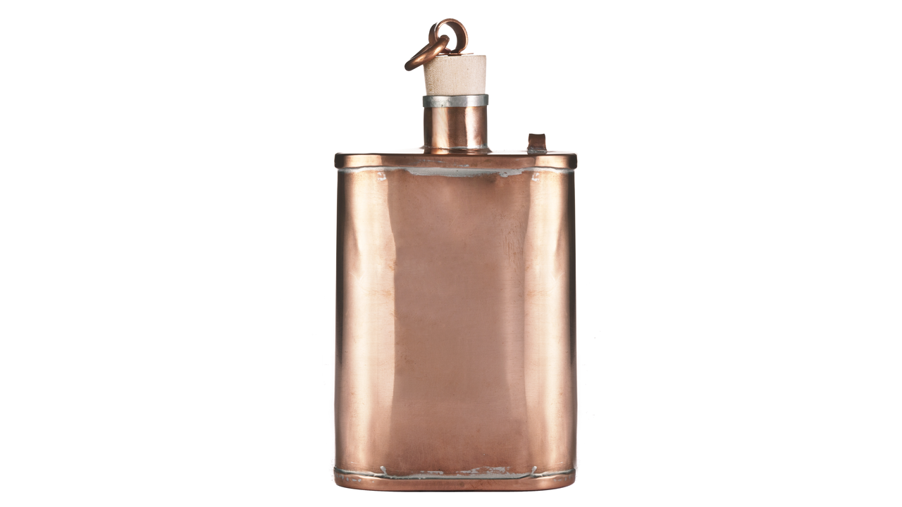 Handmade Copper Flask by Jacob Bromwell